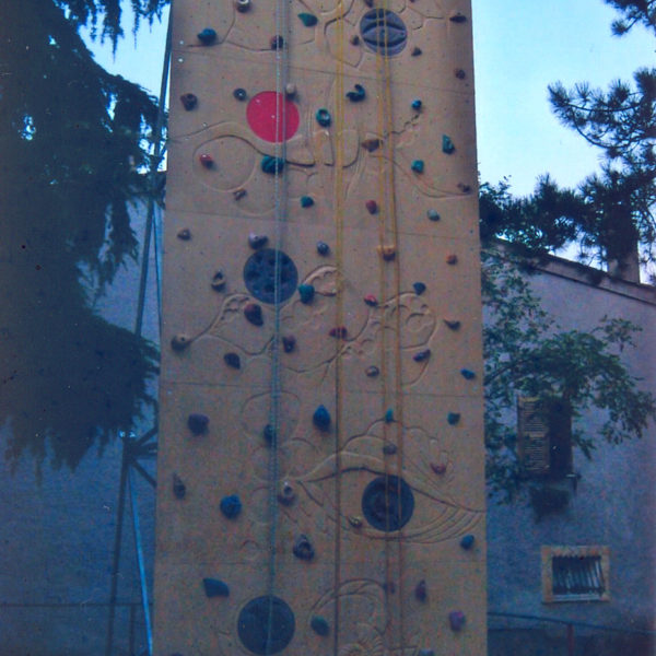 Parete di arrampicata mobile ai Frati